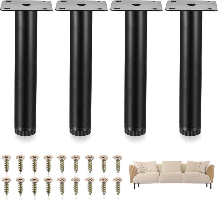 Verstelbare meubelpoten 4 stuks 0-15 cm geschikt voor kasten