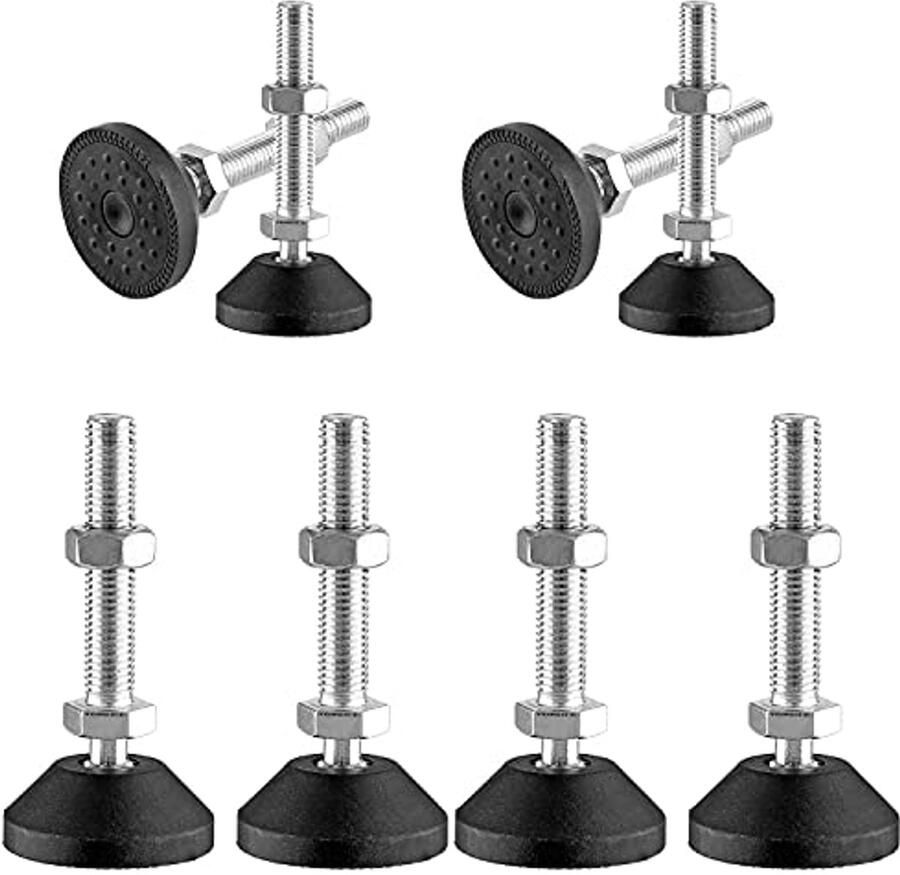 Verstelbare meubelpoten 8 stuks antislip en vochtbestendig nivelleren voor tafel en kast
