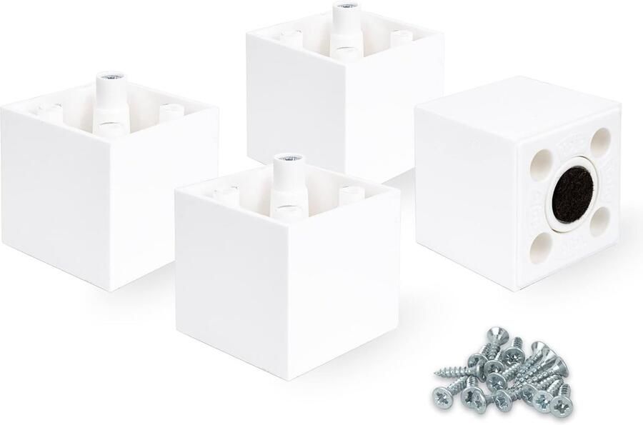 Verstelbare meubelpoten duurzaam kunststof set van 4