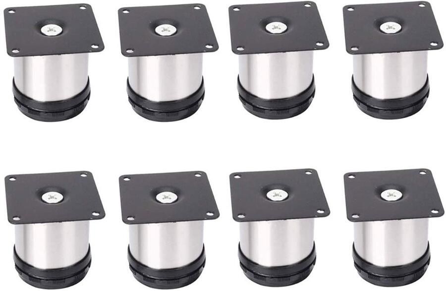 Verstelbare Meubelpoten Elegante Decoratie 1 stuk Roestvrij staal 50x50mm