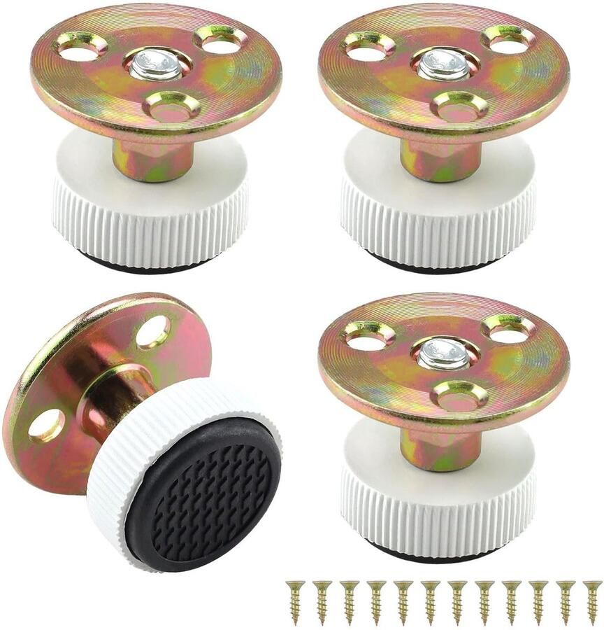 Verstelbare meubelpoten geschikt voor balanceren 4 stuks kunststof en ijzer