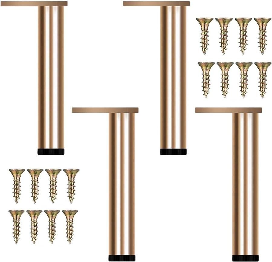 Verstelbare Meubelpoten Hoogte 40-40 8 cm Aluminium 1 stuk