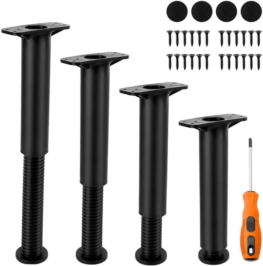 Verstelbare Meubelpoten Hoogwaardig en Duurzaam 1 stuk Kunststof