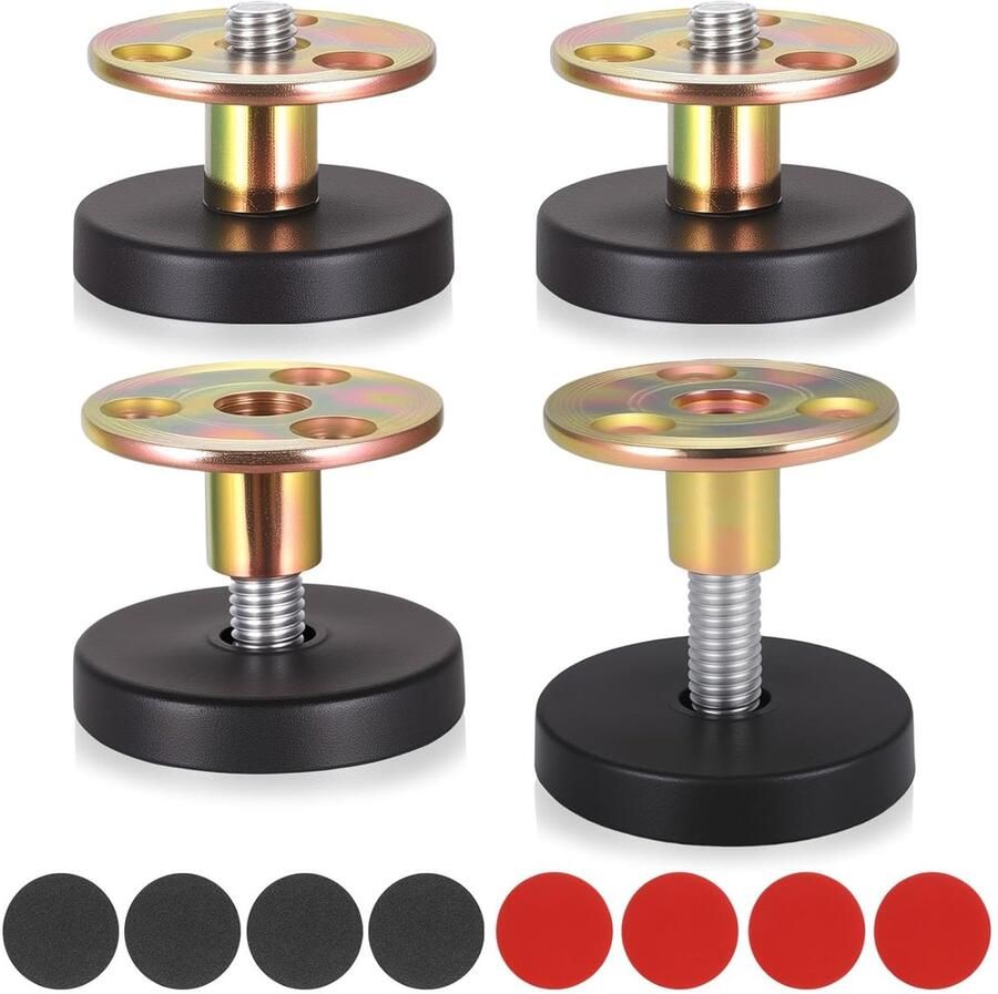 Verstelbare meubelpoten Hoogwaardig en veelzijdig 4 stuks Koolstofstaal en ABS