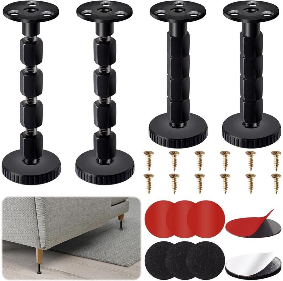 Verstelbare meubelpoten Hoogwaardige kwaliteit 1 stuk ABS en koolstofstaal