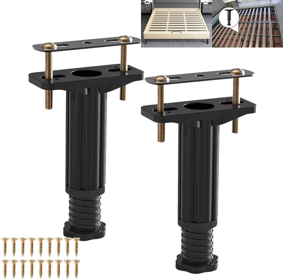 Verstelbare meubelpoten kunststof 2 stuks