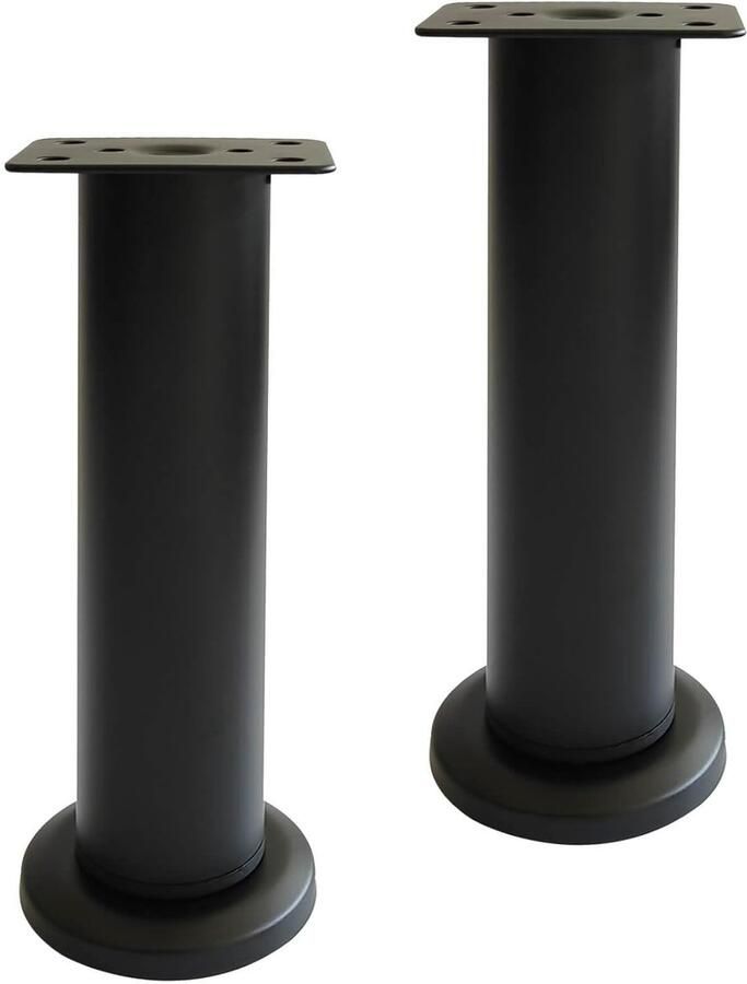 Verstelbare meubelpoten modern design 2 stuks zwart roestvrij staal