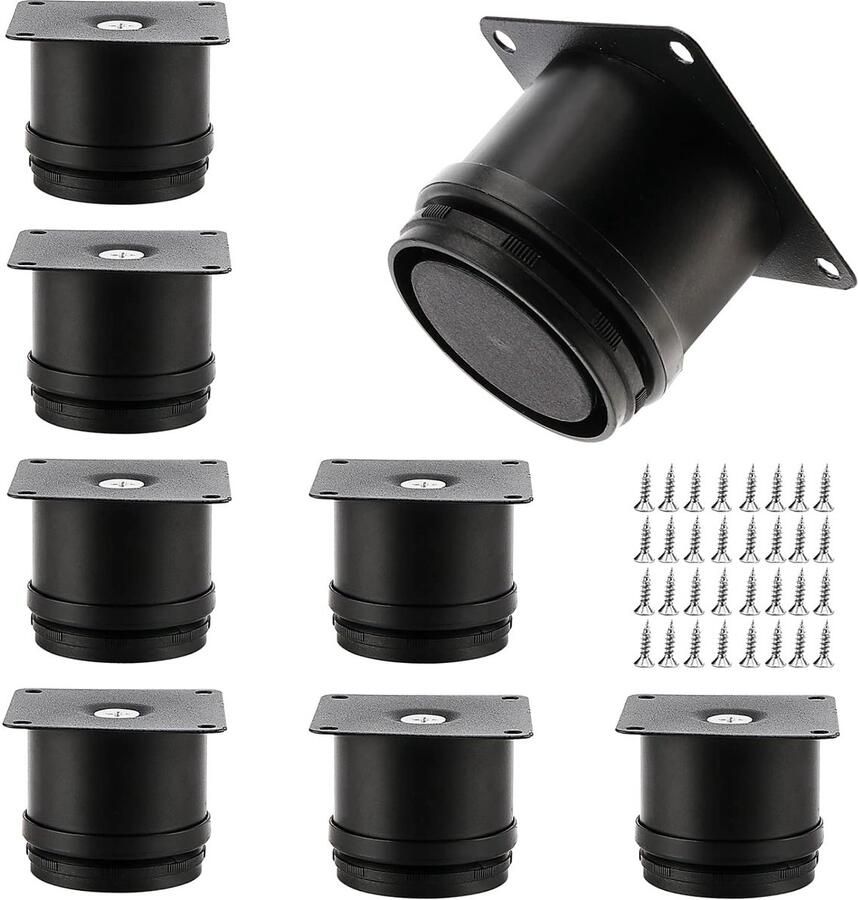 Verstelbare meubelpoten Roestvrij staal 4 stuks