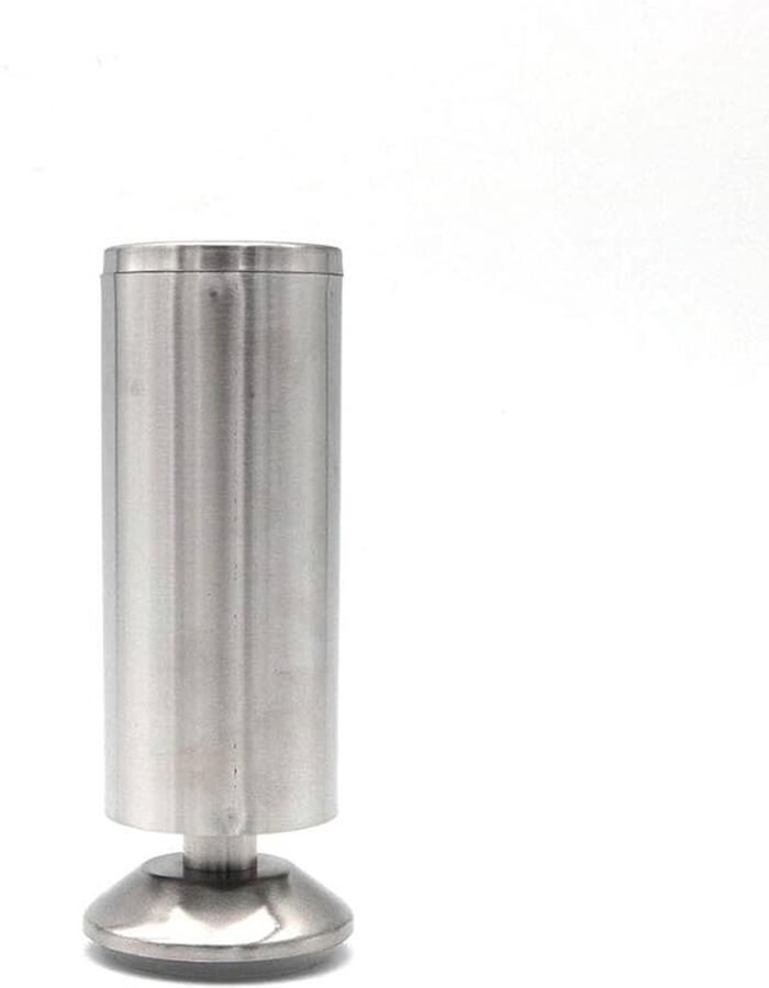 Verstelbare meubelpoten roestvrij staal set van 4 50x150mm