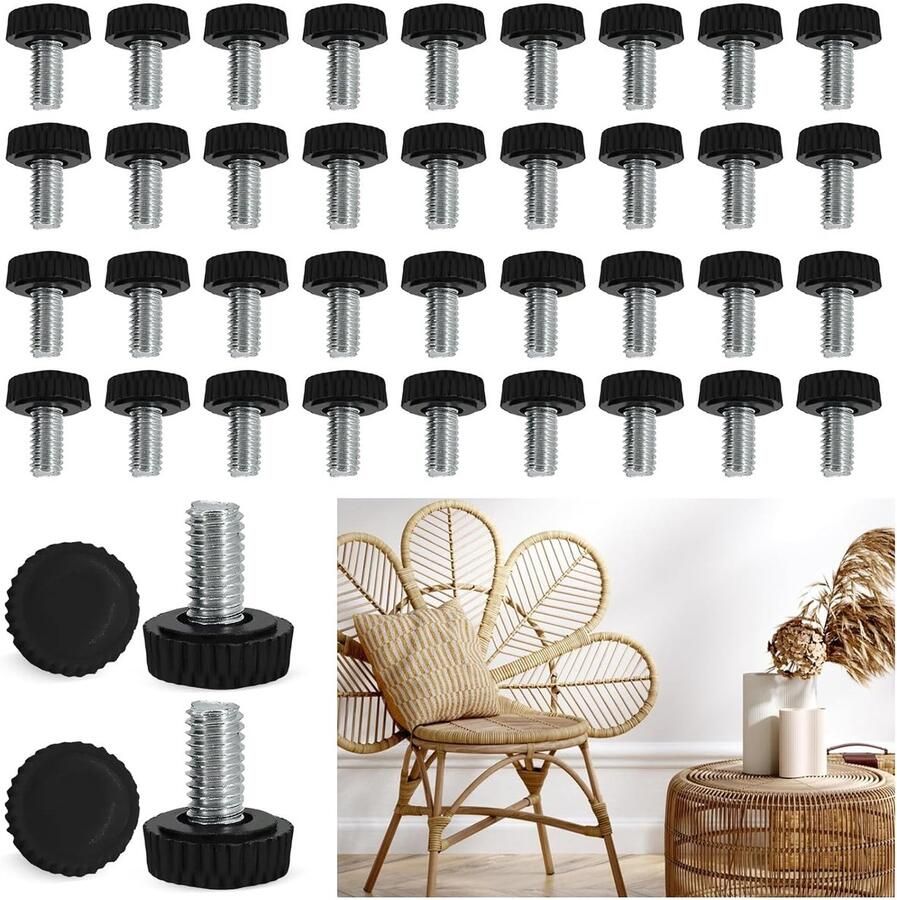 Verstelbare meubelpoten set van 40 duurzaam en eenvoudig te installeren