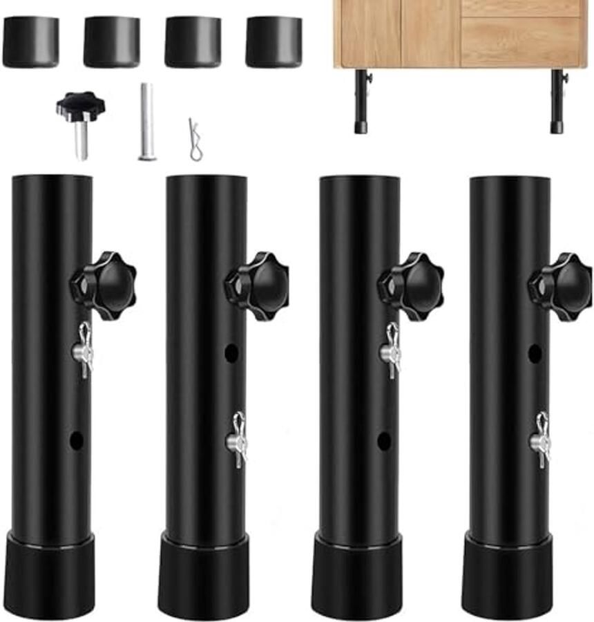 Verstelbare Meubelpoten voor Tafels en Stoelen Inklapbare Tafelpootverlenging 9 2 13 3 cm met Vergrendelingspinnen