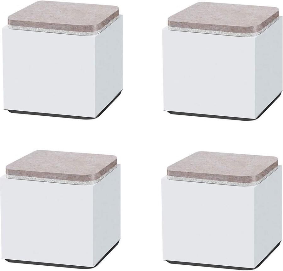 Verstelbare Meubelverhogers voor Bedden Tafels en Banken Stevige Vierkante Poten voor Extra Opslagruimte