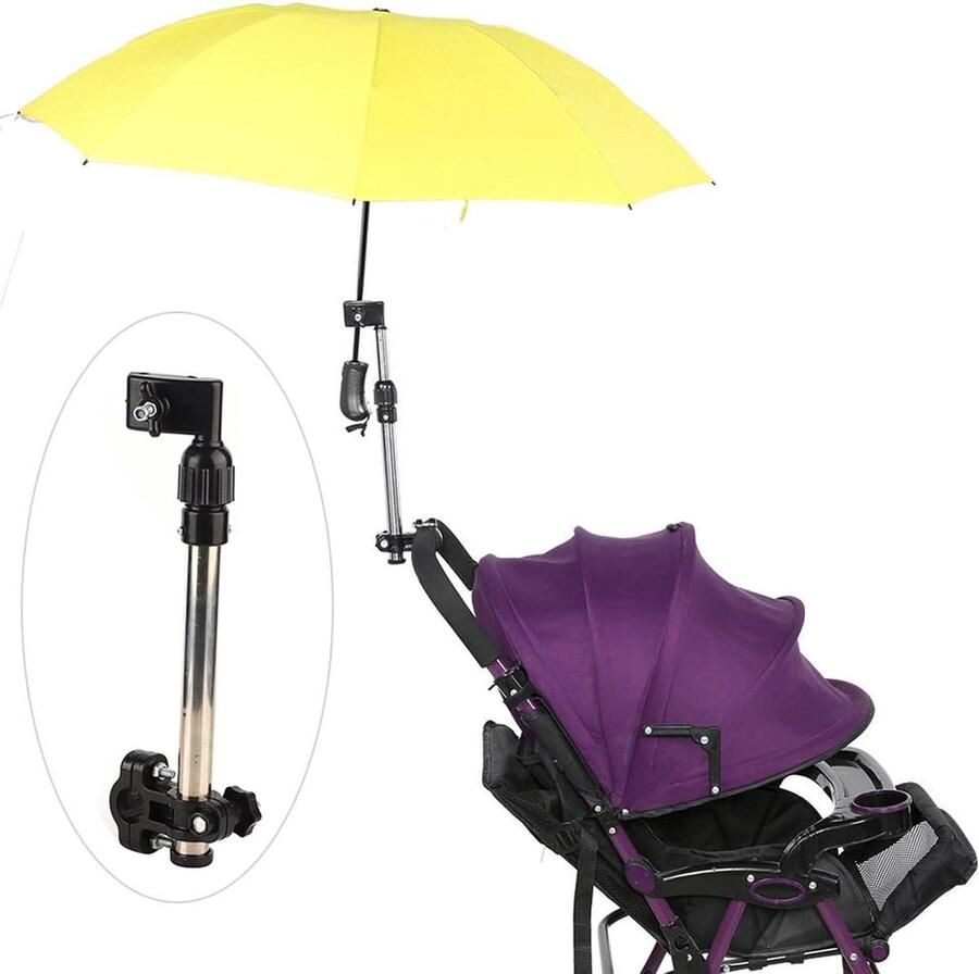 Verstelbare Parapluhouder Geen Gereedschap Nodig Voor Rolstoelen Rollators Fietsen en Kinderwagens parapluhouder voor rollator