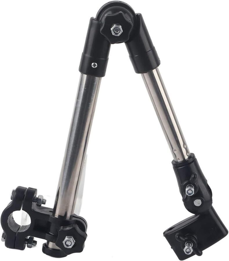 Verstelbare Parapluhouder voor Buiten Opvouwbaar Kinderwagen Fietsstoel Zwart