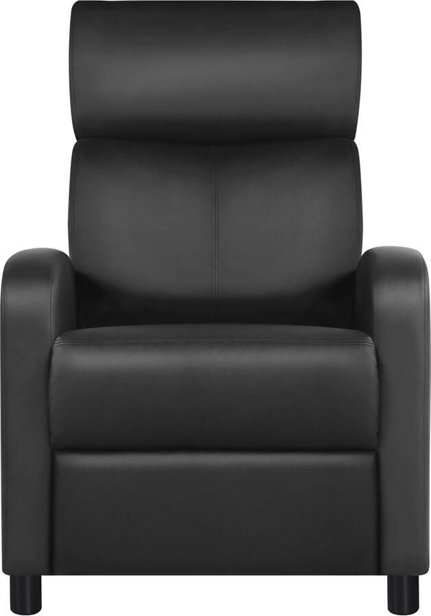 Verstelbare Relaxstoel voor Thuis Cinemastoel met Kunstleer Bekleding en Pocketveren