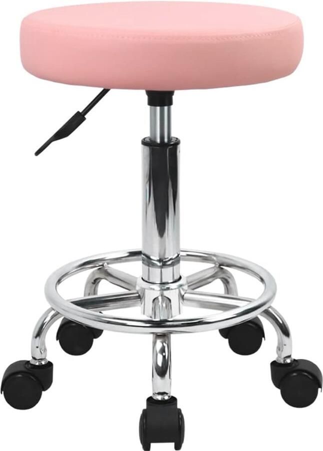 Verstelbare Ronde Rolkruk Draaibaar en Comfortabel Ideaal voor Spa Salon en Kantoor