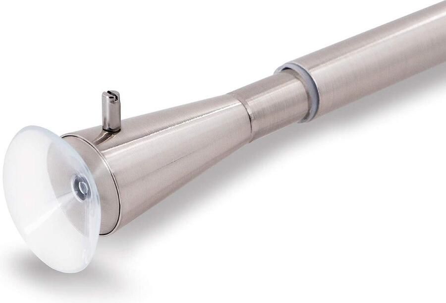 Verstelbare Room Divider Veerspanningsstang Diameter 16-19mm Geborsteld Nikkel Uitschuifbare Lengte 34-56 (86-143 cm) Easy Install gordijnrails uitschuifbaar