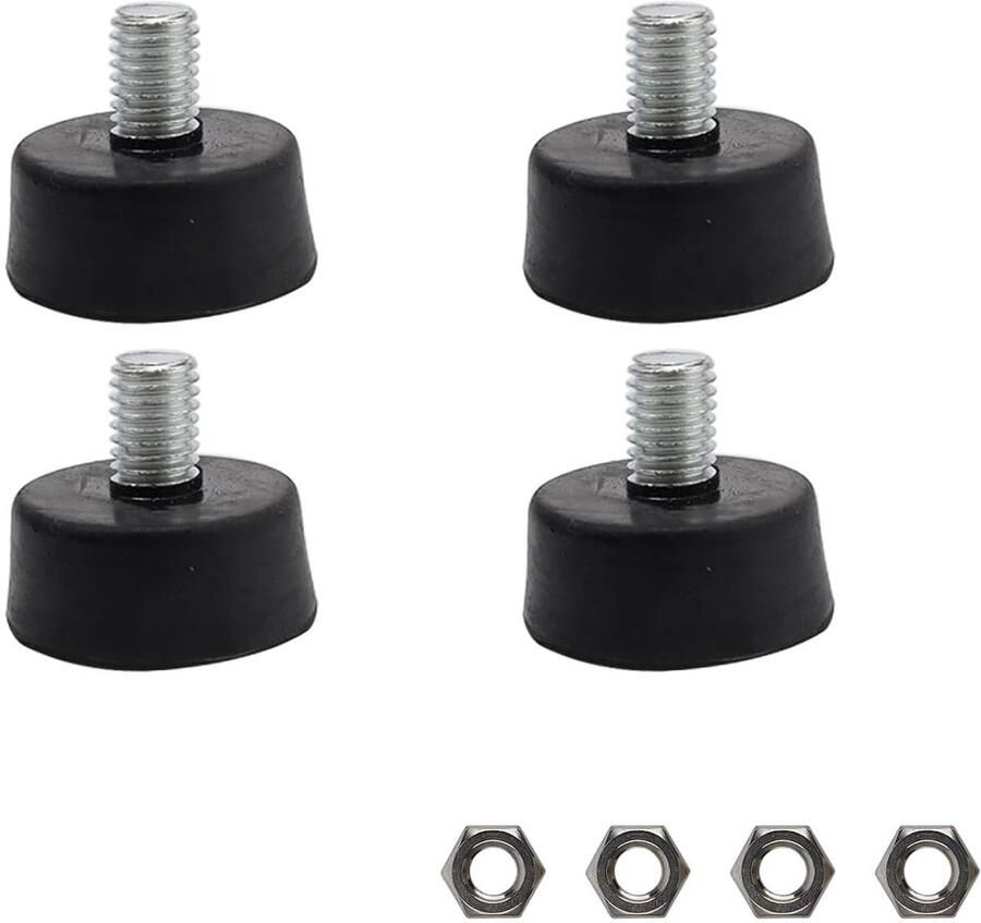 Verstelbare rubberen meubelvoeten antislip en schokabsorberend 1 stuk