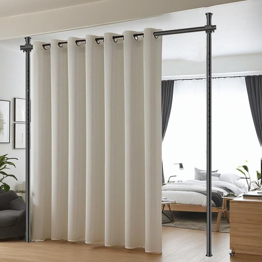 Verstelbare Ruimteverdeler Flexibel Kamerscherm 1 stuk 180 x 300 cm