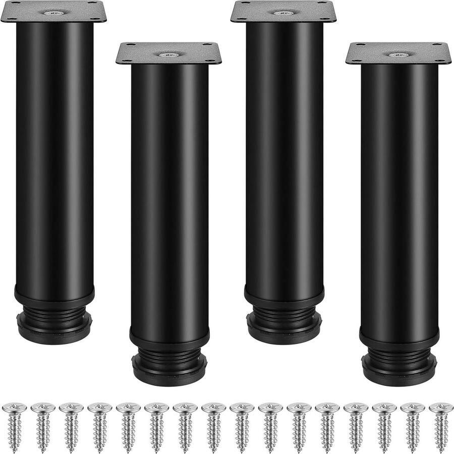 Luvetrex Verstelbare RVS Meubelpoten Set van 4 voor Meubels