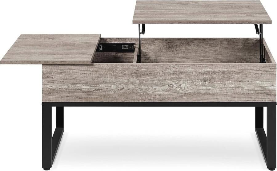 Verstelbare Salontafel met Lift Top en Verborgen Opbergruimte