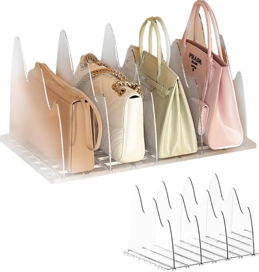 Verstelbare scheidingswanden voor binnenkast Transparante acryl plankverdelers voor tassen kleding en boeken