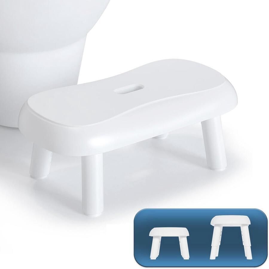 Verstelbare Squat Toilet Kruk 17-23 CM Antislip Poep Kruk voor Betere Badkamer Houding en Comfort