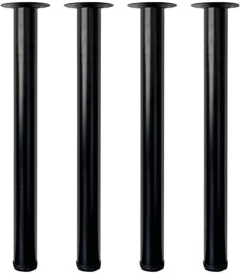 Verstelbare Tafelpoten 60 cm Metalen Meubelpoten voor Koffietafel Ø50mm Set van 4