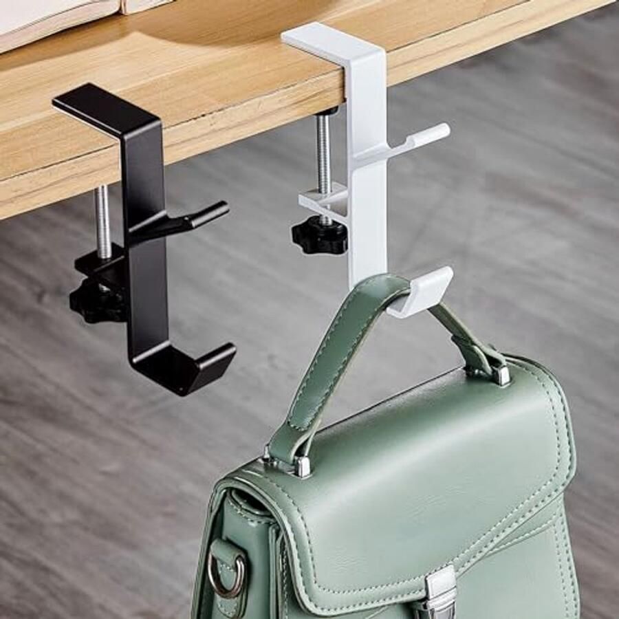 Verstelbare Tassenhaken voor Tafels Multifunctionele Haak voor Handtassen Sleutels en Hoeden