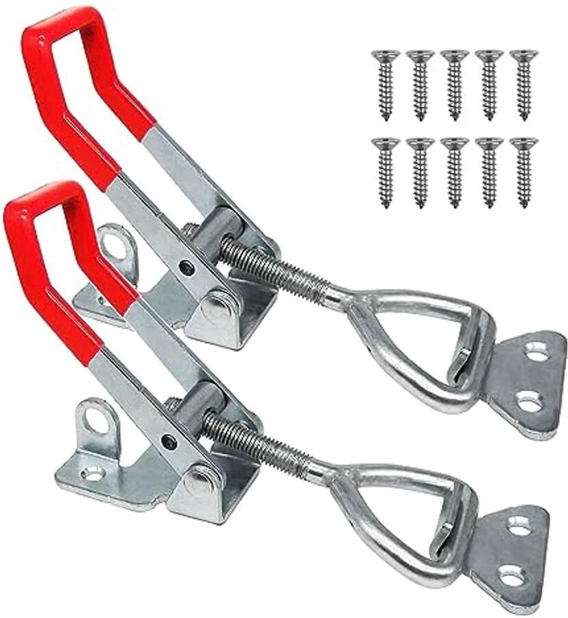 Verstelbare Toggle Klem 2 Stuks Quick Release Latch voor Deuren en Koffers 990kg Draagvermogen