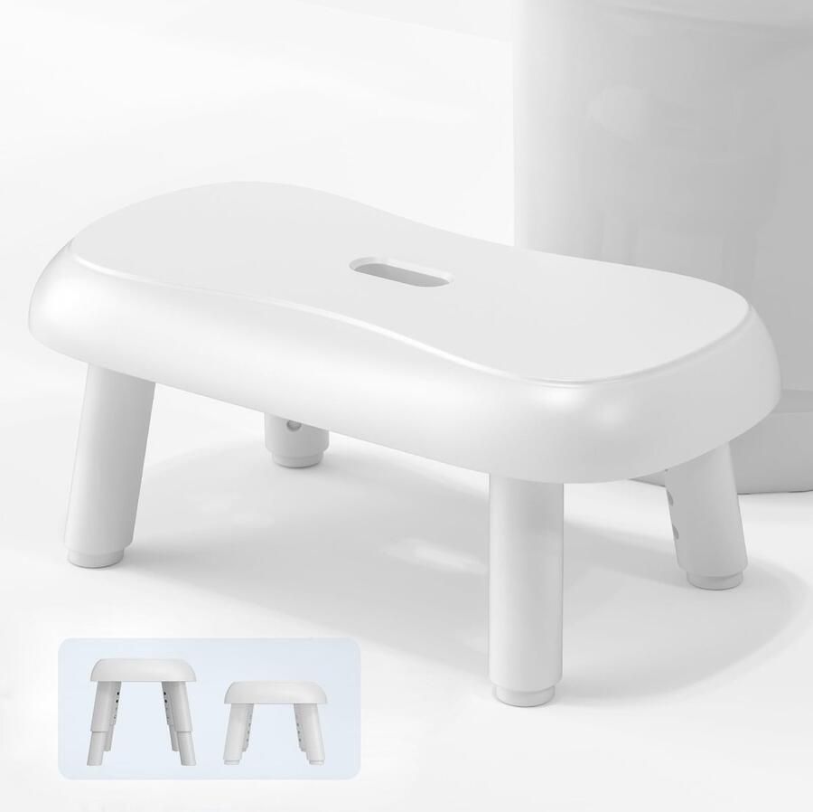 JGS Comfortabele en Verstelbare Toiletkruk voor Optimaal Toiletgebruik voor Alle Leeftijden en Behoeften