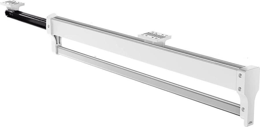 Verstelbare uittrekbare kledingstang 347 mm wit Telescoopstang voor kledingkast