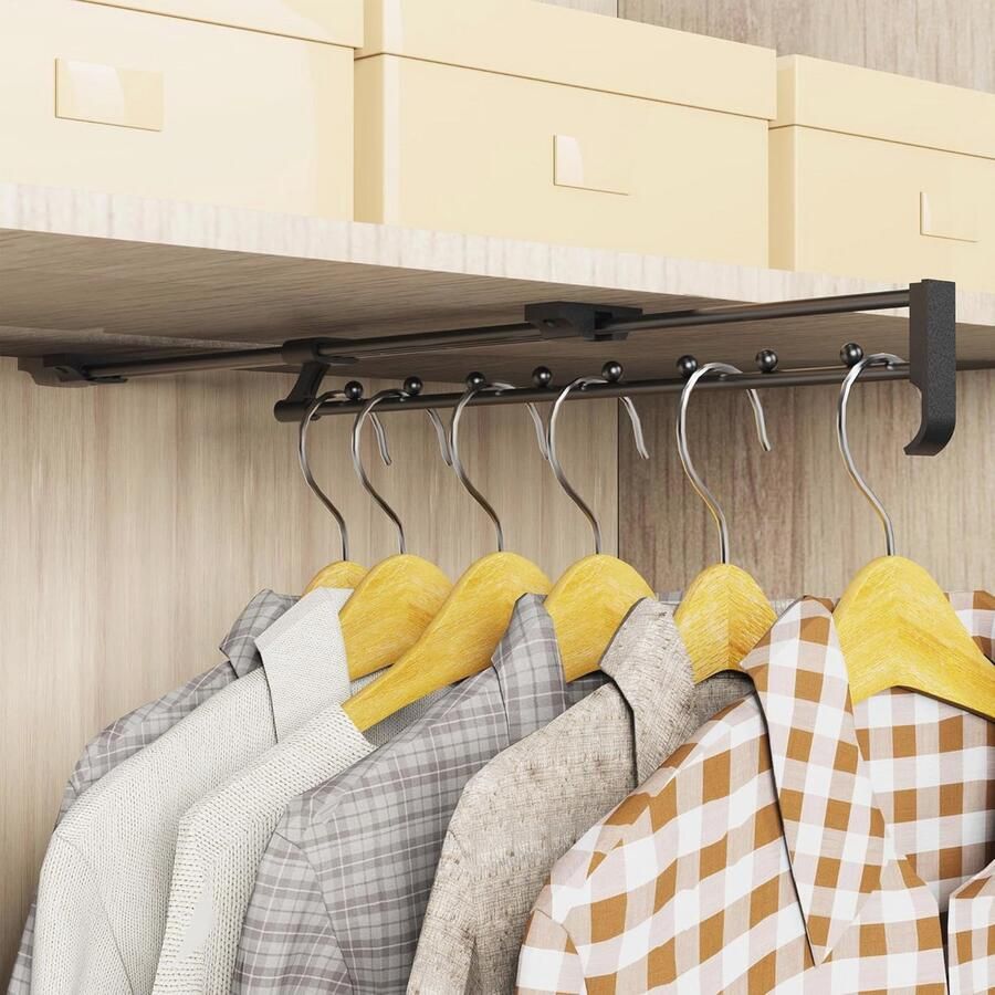 Verstelbare Uittrekbare Kledingstang voor Kasten 35 tot 61 cm