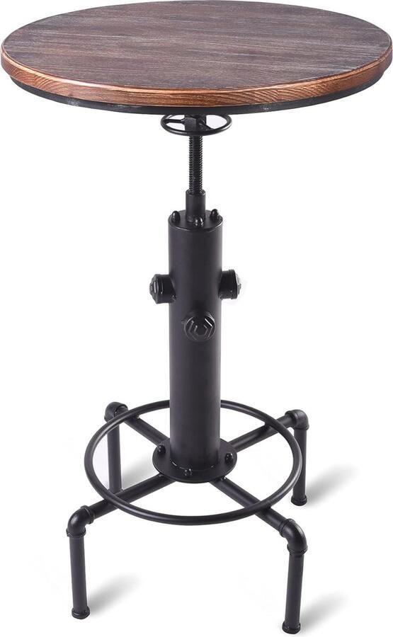 Verstelbare Vintage Bartafel Industrieel Design voor Keuken en Eetkamer