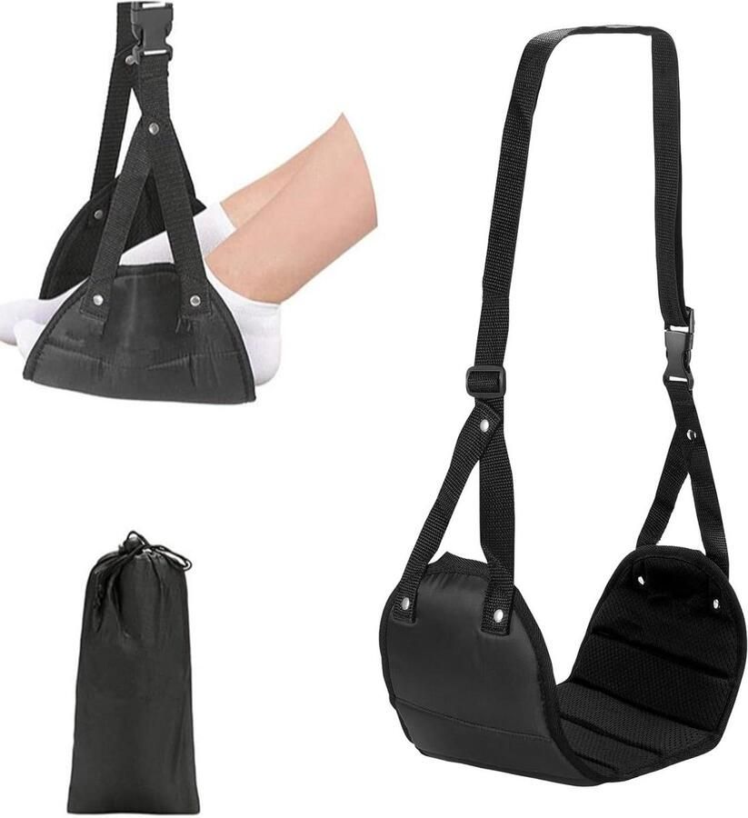 Allecto Plus Verstelbare vliegtuig voetensteun voor kantoor gebruik Minder zwellingen en pijn Ergonomische vliegtuig-beensteun