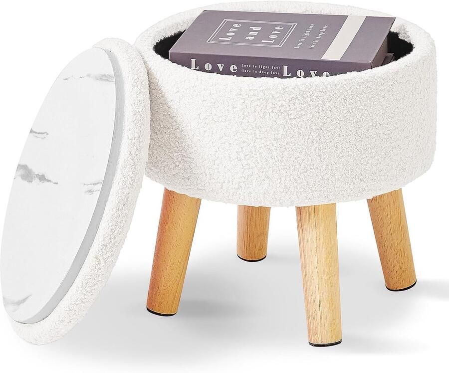 Stijlvolle Opslag Voetenbank met Metalen Poten voor Woonkamer en Slaapkamer