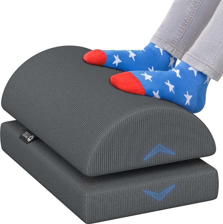 Verstelbare voetensteun kussen 15 cm ergonomische voetsteun voor bureau ademende mesh hoes antislip thuis kantooraccessoires Foot rest