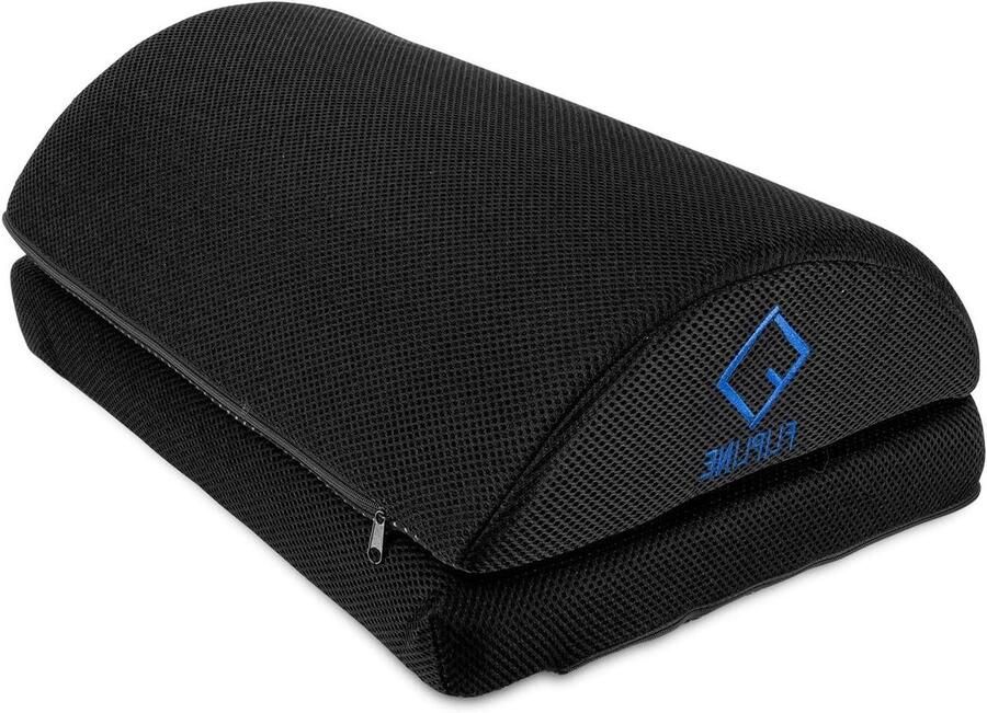 Voetsteun bureau zwart Afneembare en wasbare mesh-overtrek In hoogte verstelbaar Antislip Kantoor en thuis Ergonomisch