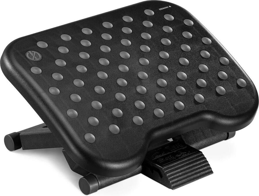 Verstelbare voetensteun voor onder bureau Ergonomisch voetenbankje tussen 0 en 25 graden Verbeterde werkhouding Foot rest