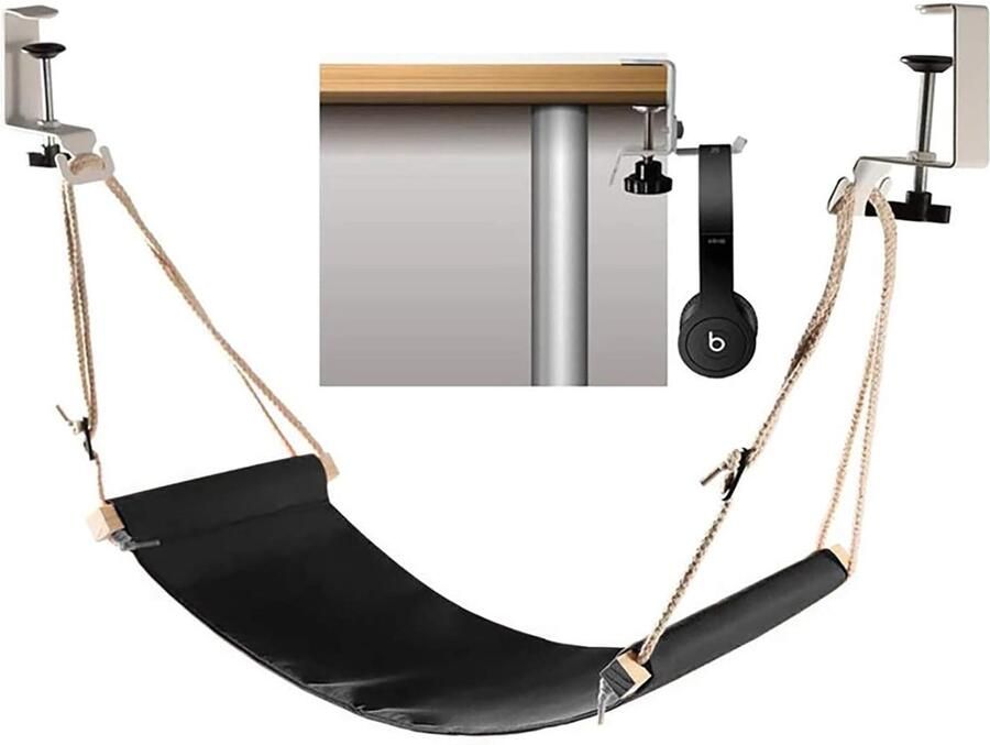 Verstelbare voethangmat Praktische bureau voetensteun Ontspanning op kantoor