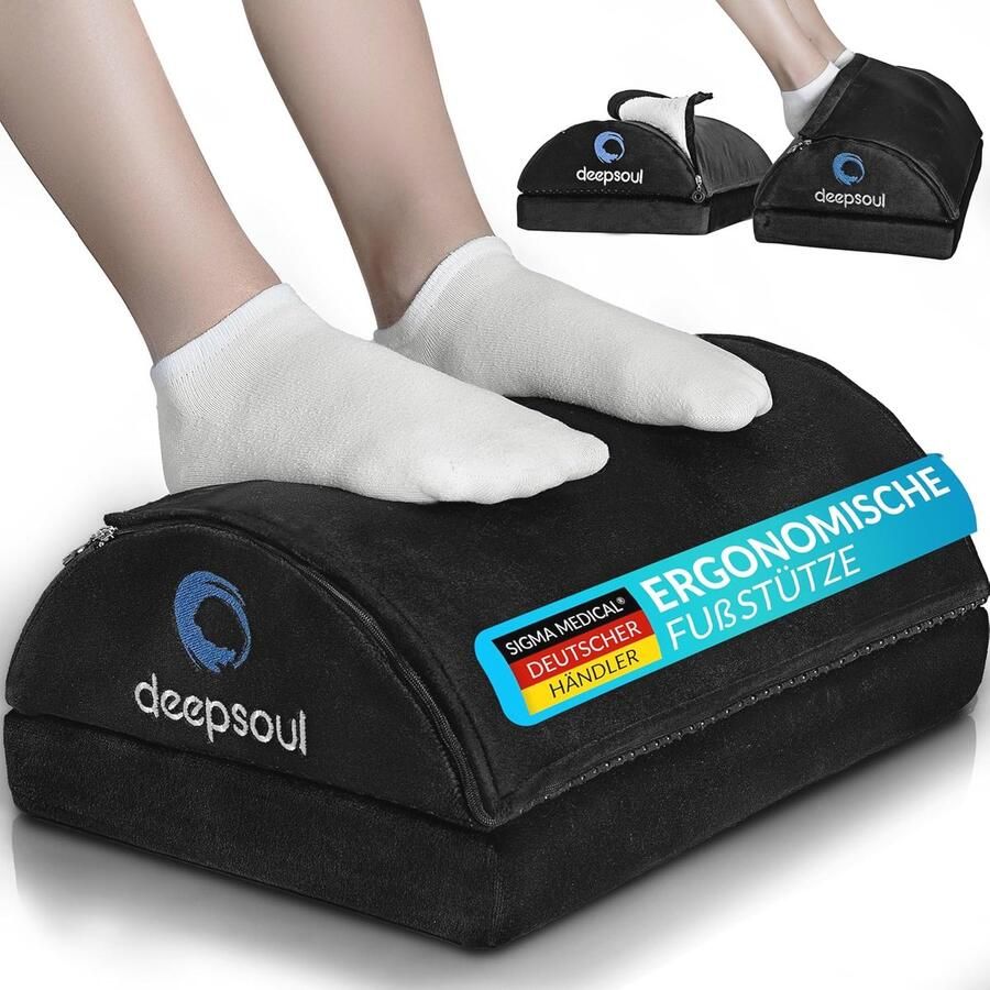 Verstelbare Voetsteun Onder Bureau met Pluizige Voetzak voor Gezond en Comfortabel Werken