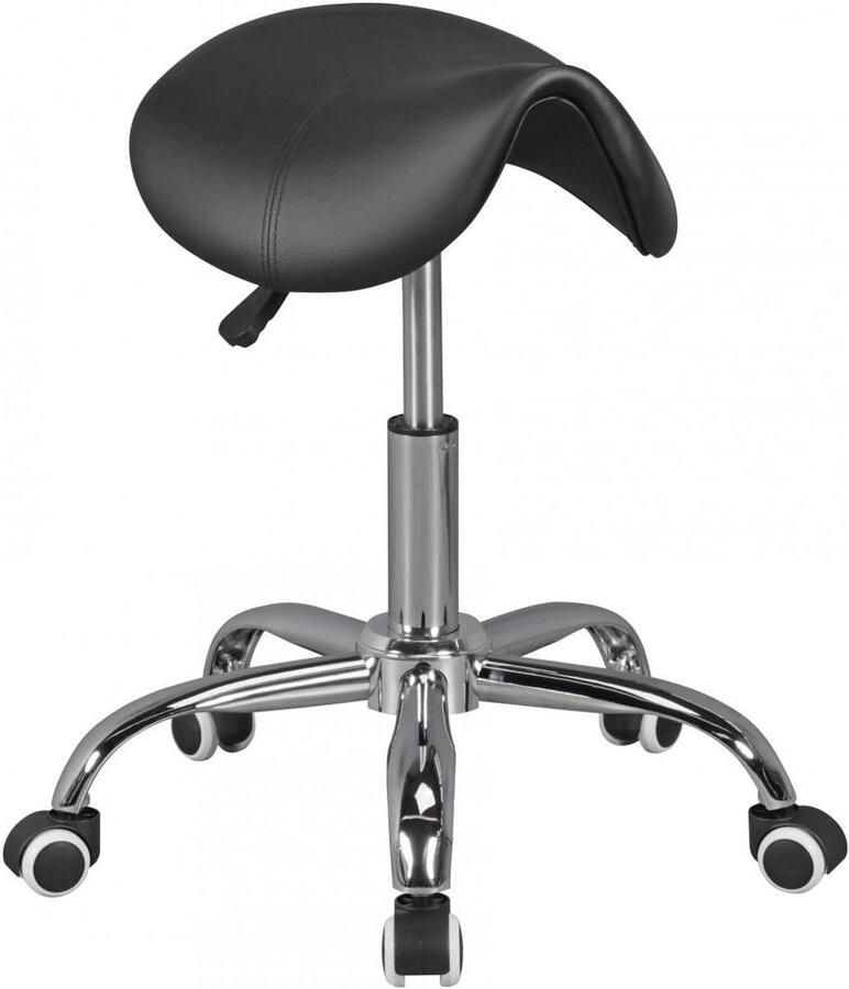 Verstelbare Zadelkruk met Wielen Comfortabele Design Werkkruk voor Thuis en Professioneel Gebruik