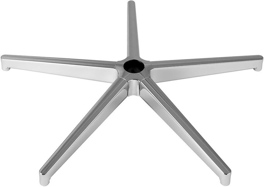 Vervangend Onderstel voor Bureaustoel 71 cm (28 Inch) Robuust Onderstel 1136 Kg (2500 Lbs) Statisch Draagvermogen Universeel Onderstel voor Bureaustoel met Versterkte metalen Poten Zilver