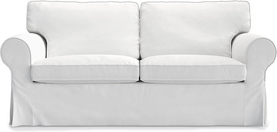 Vervangende Bankhoes voor 2-Zitsbank Compatibel met Ektorp Koel Wit (179x88x88 cm)