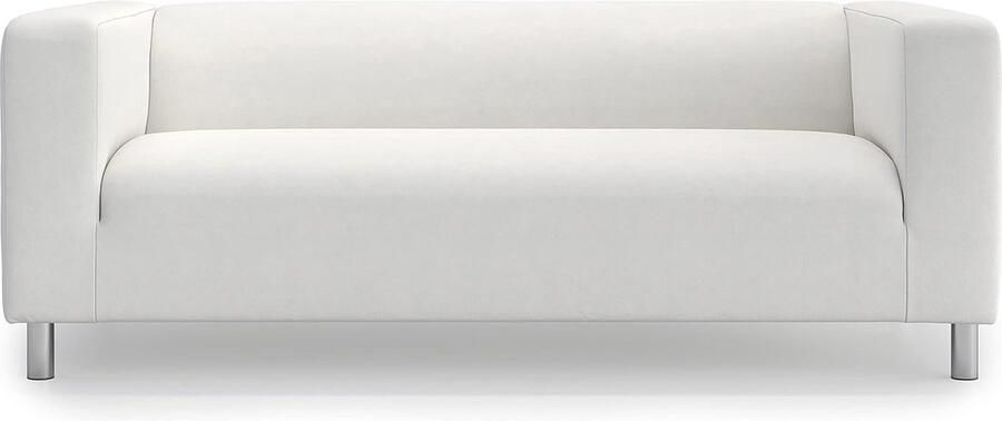 Vervangende Bankhoes voor Klippan 2-zitsbank Ademend Katoen Wit 180 x 85 x 58 cm