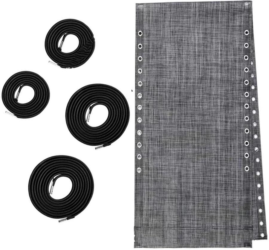 Vervangende doek en koorden hoge kwaliteit 1 stuk microvezel 160 x 48 cm