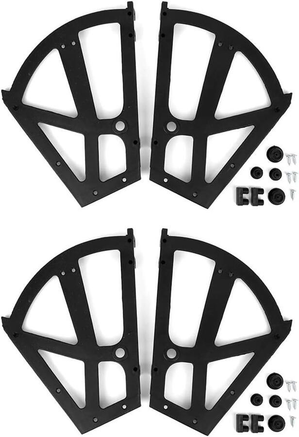 Vervangende schoenenkast scharnier praktisch en eenvoudig 4 stks kunststof