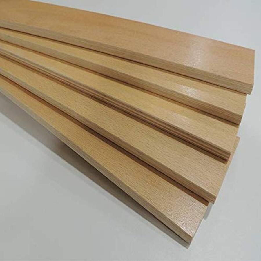 Senza Marchio wiedergutschlafen Vervangende houten latten 5 stuks pakket vele lengtes breedte 50 mm hoogte 8 mm lattenbodem onderdelen (874)
