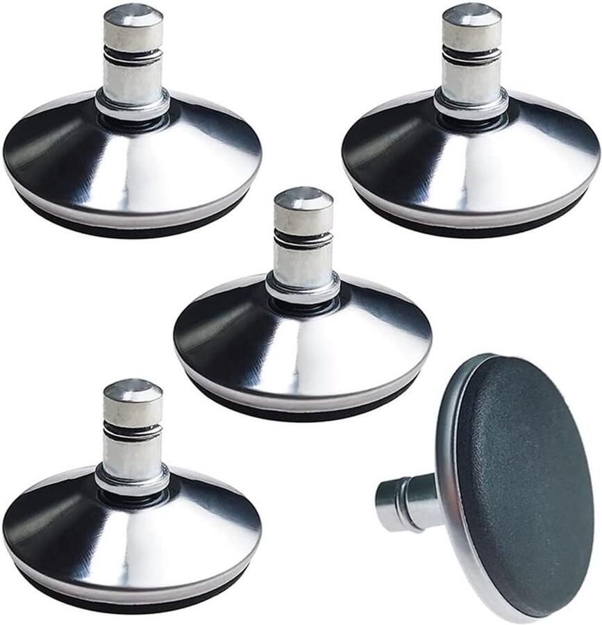 Vervanging bureaustoelwielen Set van 5 vloerglijders voor bureaustoel Bell Glides Draaibare zwenkwielen wielvervanging