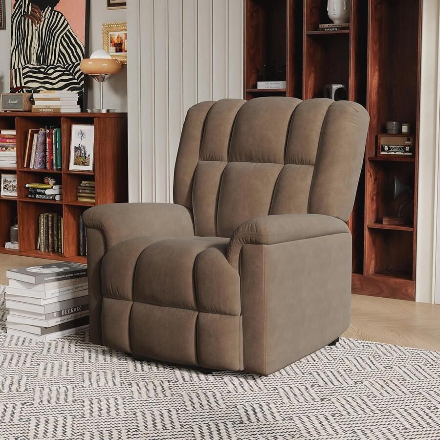 Verwarmde massagestoel met voetsteun en trillingsverwarming